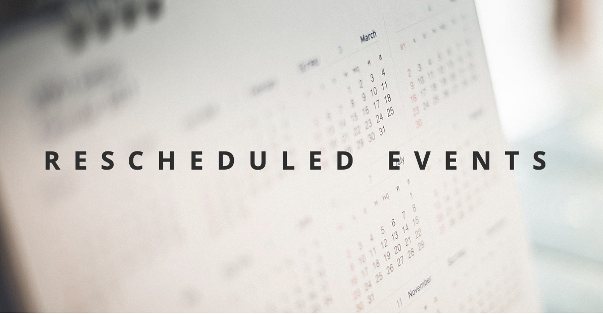 Rescheduled Identiv Events